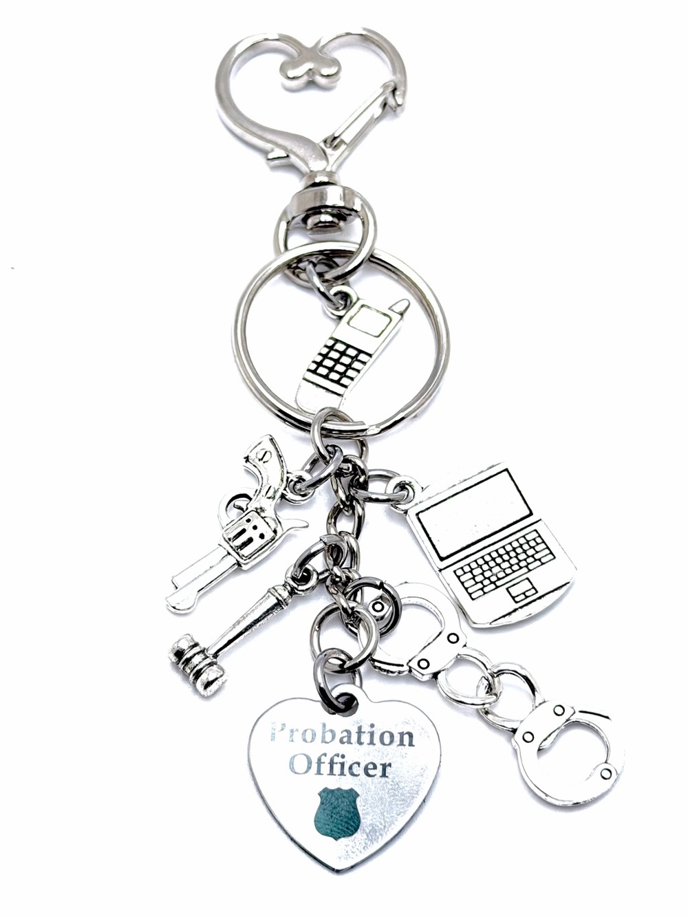 Probation Officer Keychain Bag Charm